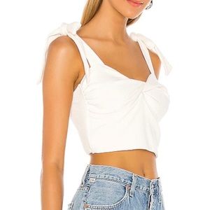 Jules the strap top in white
